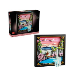 kit di costruzione lego art 31218 paesaggio di ciliegi in fiore giapponese