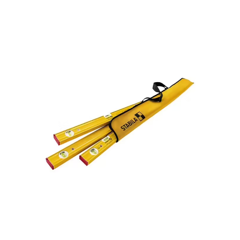 set di livelle a bolla stabila set pro 80 as 30/60/120cm giallo 3pz