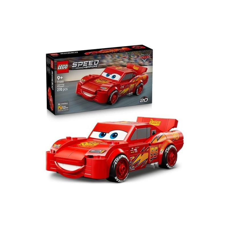 kit di costruzione lego saetta mcqueen multicolore 270pz [77255]