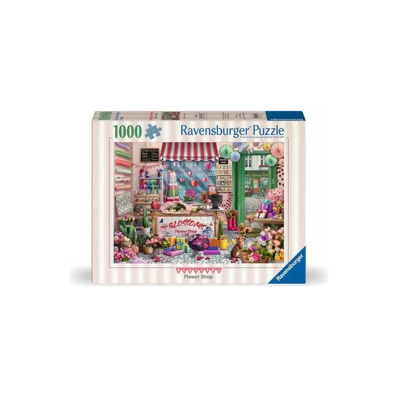 puzzle ravensburger il piccolo negozio di fiori multicolore 1000pz
