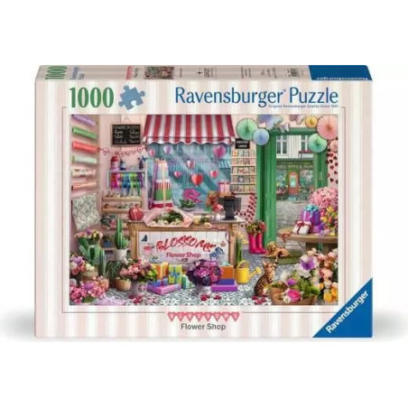 puzzle ravensburger il piccolo negozio di fiori multicolore 1000pz