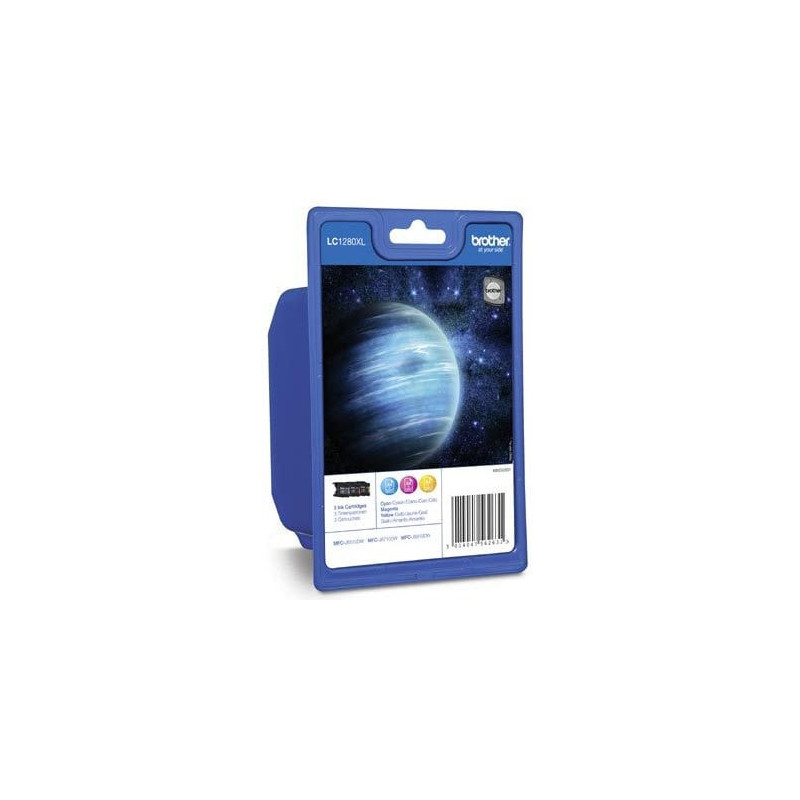 cartuccia brother lc-1280xlrbwbpdr multipack (ciano, magenta,