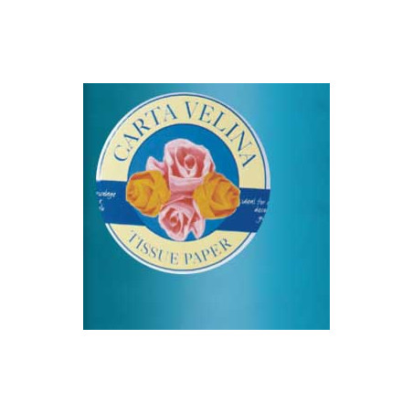 busta 26fogli 50x70cm carta velina gr31 azzurro sadoch [kv106368]