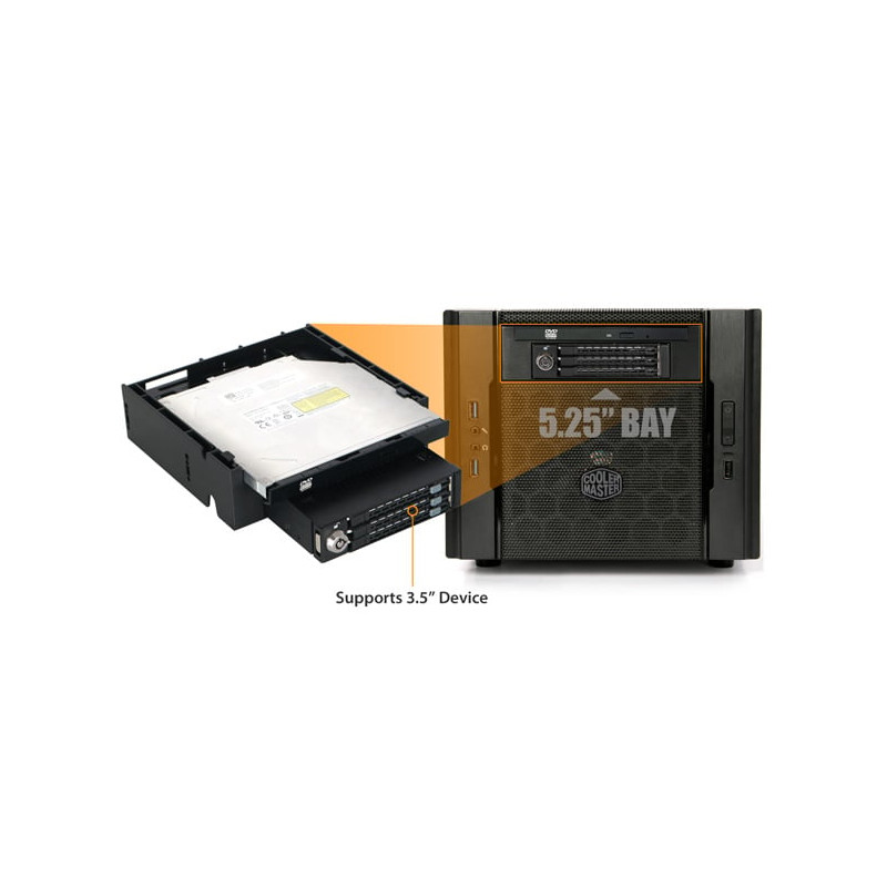 adattatore hard disk 3.5 icybox flex-fit duo nero [mb343spo]