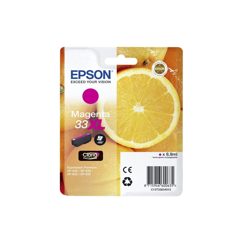 cartuccia epson 33xl - 8.9ml - xl - magenta [c13t33634022]