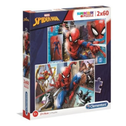 puzzle clementoni 2 puzzle marvel spiderman 27x19 pezzi 60 [wzclet0uc021608]