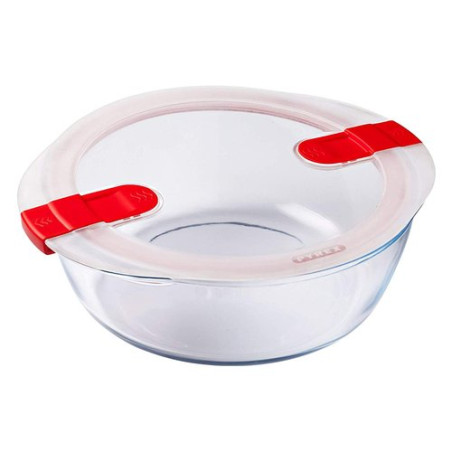contenitore alimenti pyrex tondo in vetro borosilicato 208ph00/7146
