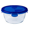 contenitore alimenti pyrex tondo in vetro borosilicato trasparente