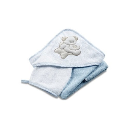set asciugamano italbaby 3pz azzurro [050.4150.372]
