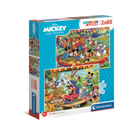 puzzle clementoni topolino e amici 2x60pz [wzclet0uc021620]