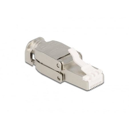 presa di rete rj45 delock maschio cat.6a stp senza attrezzi [86927]