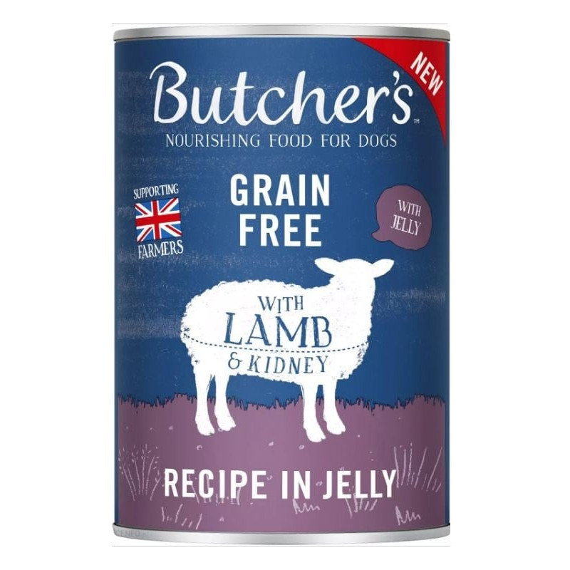 cibo per cane butcher's original all'agnello alla gelatina