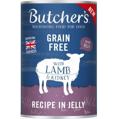 cibo per cane butcher's original all'agnello alla gelatina