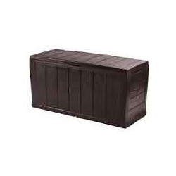 scatola portaoggetti keter sherwood in plastica 57.5x117x45cm/270l/grigio