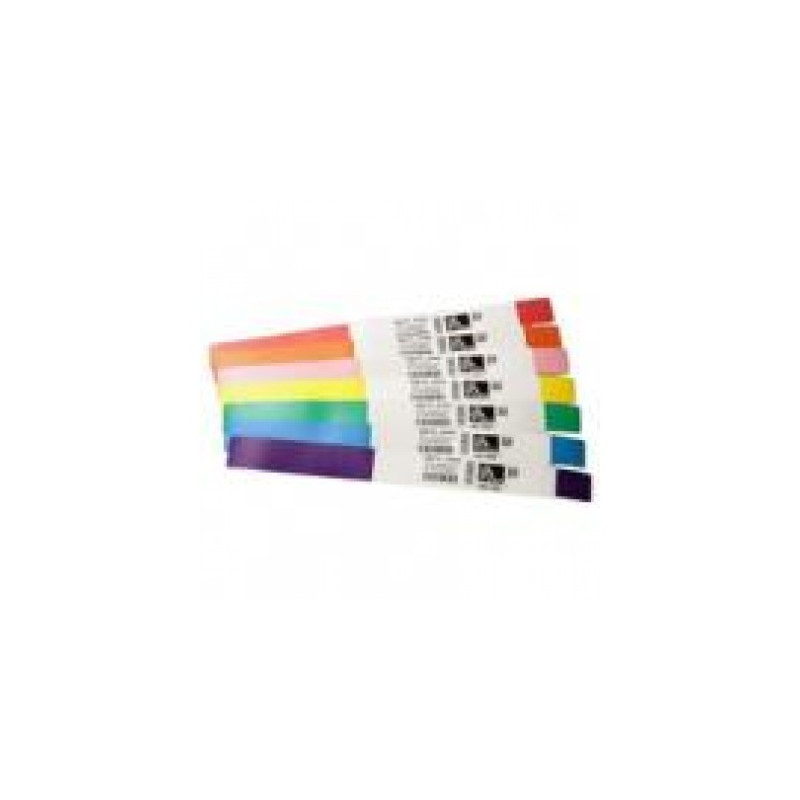 zebra z-band ultrasoft 1x11in coated wristband 175/roll 6/box