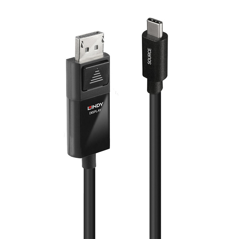 cavo adattatore lindy 43342 usb-c/displayport 2m nero [43342]