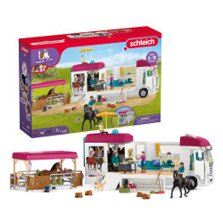 figurina schleich trasporto cavalli horse club multicolore 97pz [42619