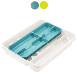 portaposate tontarelli mixy 6+2 scomparti bianco/verde [8071122-abx]