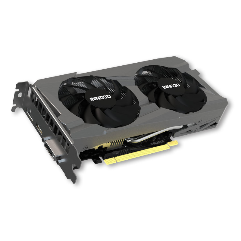 scheda video nvidia inno3d geforce rtx 3050 8gb gddr6 128 bit bianco/nero