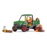 set da gioco schleich farm world della guardia forestale con auto/accessori