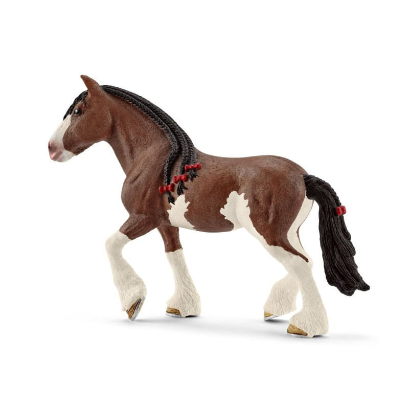 schleich farm world clydesdale cavalla multicolore [13809]