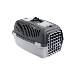 trasportino animali stefanplast 97280 gulliver 2 grigio chiaro e