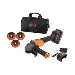 smerigliatrice angolare black+decker bcg6l8d1s-qw brushless 115mm