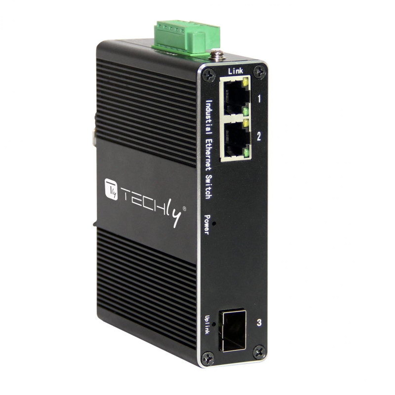 convertitore di rete techly i-swhub 1021g industriale ethernet