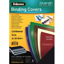 Copertine fellowes in cartoncino con finitura goffrata 250gsm a3