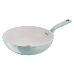wok lagostina 010288041928 28cm verde menta/bianco [2100140203]