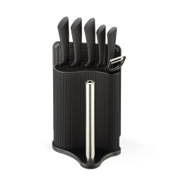 set di coltelli maestro mr-1413 nero 8pz [mr-1413-black]