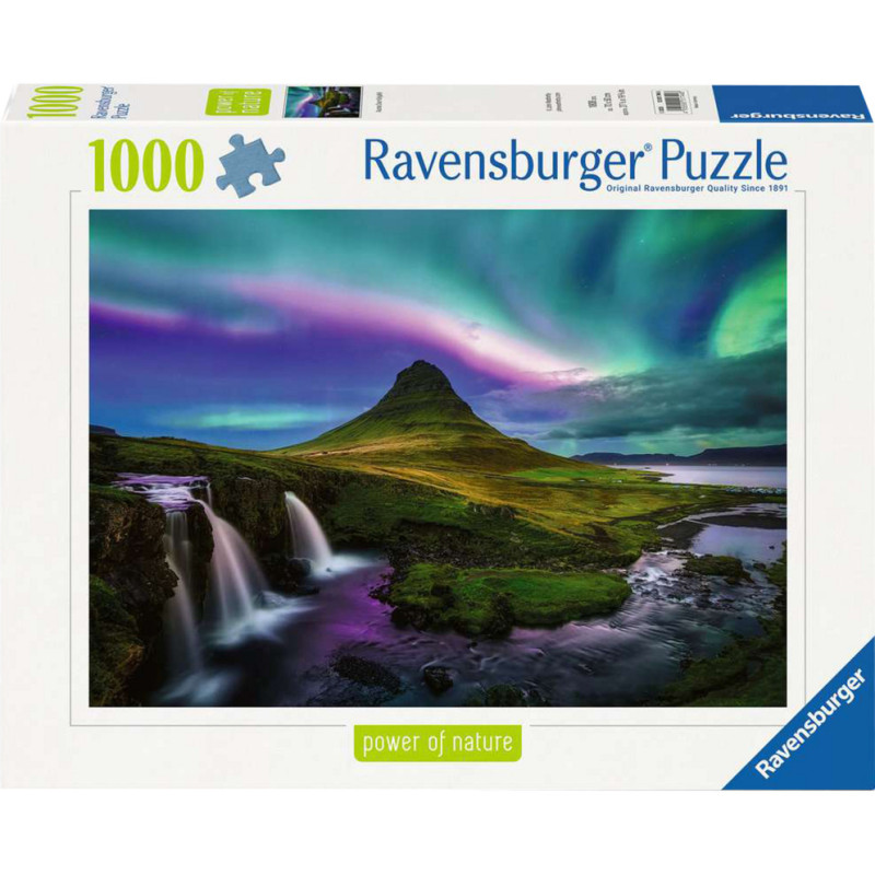 puzzle ravensburger kirkjufell potere della natura aurora boreale
