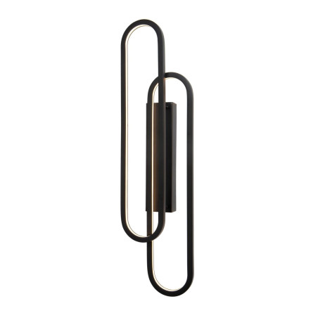 applique a led lucide thelma doppia 35w 2700k ip20 600lm nera [78200/33/30]