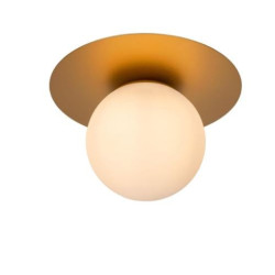 lampada da soffitto lucide tricia e27 ip20 15w 25cm oro opaco/ottone