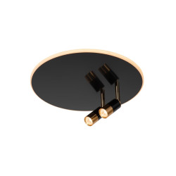 lampada da soffitto a led lucide jubel cct 2700k ip20 350lm nero/oro