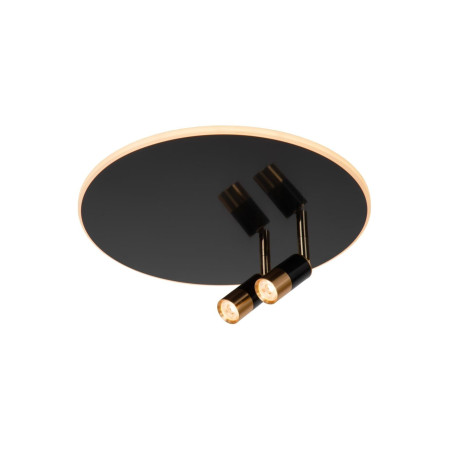 lampada da soffitto a led lucide jubel cct 2700k ip20 350lm nero/oro