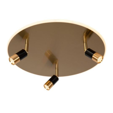 plafoniera a led lucide jubel 5w 2500k ip20 650lm 48cm ottone/oro