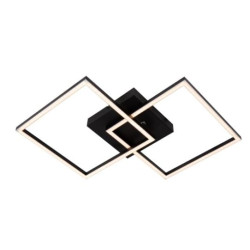 plafoniera a led lucide arianne cct 23w 2700k/4000k 950lm nero [53103/22/30]