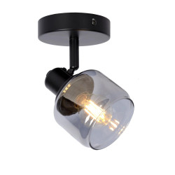 faretto da soffitto lucide bjorn e14 ip20 nero opaco/fumo [77979/01/30]