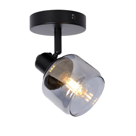 faretto da soffitto lucide bjorn e14 ip20 nero opaco/fumo [77979/01/30]