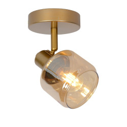 faretto da soffitto lucide bjorn e14 ip20 40w oro opaco/ottone [77979/01/02]