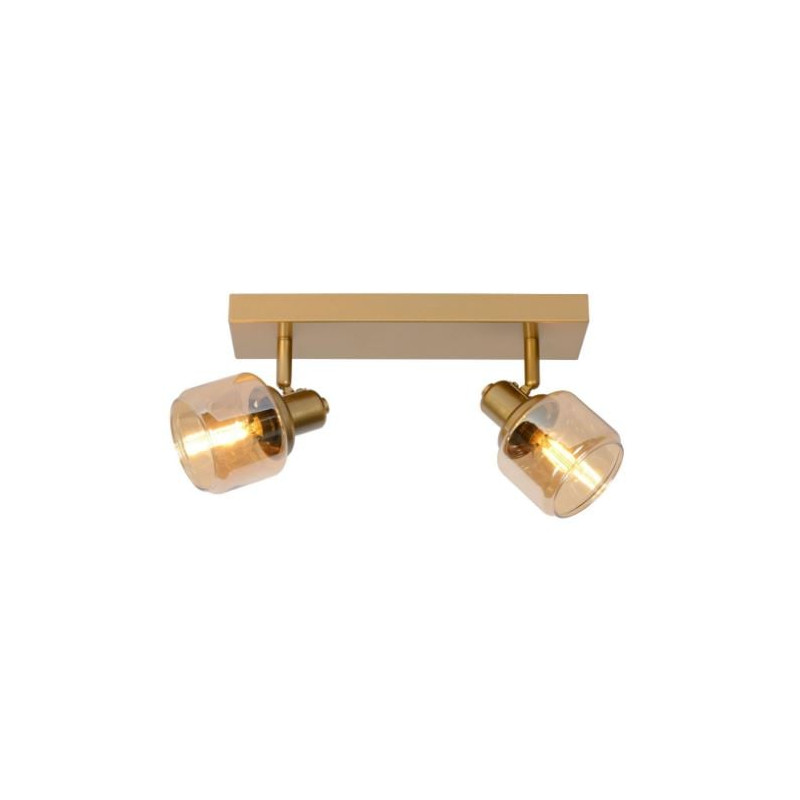 faretto da soffitto lucide bjorn 2xe14 40w ip20 oro opaco/ottone
