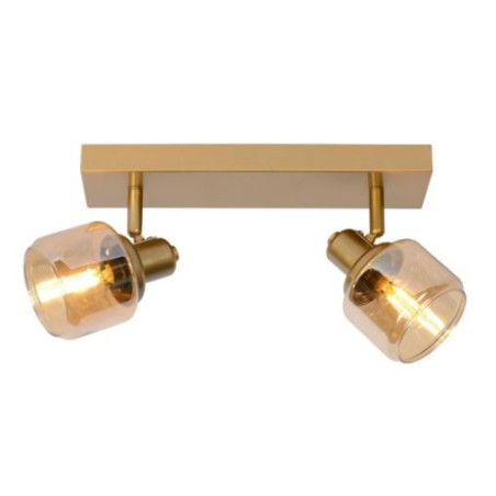 faretto da soffitto lucide bjorn 2xe14 40w ip20 oro opaco/ottone