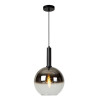 lampada a sospensione lucide marius e27 40w 30cm nera/fumo [45402/30/30]