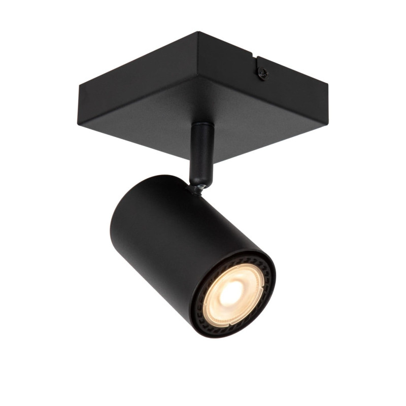 lampada da soffitto parete lucide amigo dimmerabile gu10 40w nera