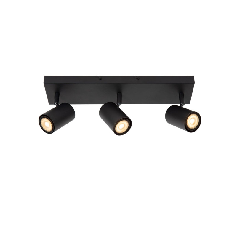plafoniera a led lucide amigo dimmerabile 3xgu10 40w ip20 nero [53910/03/30]