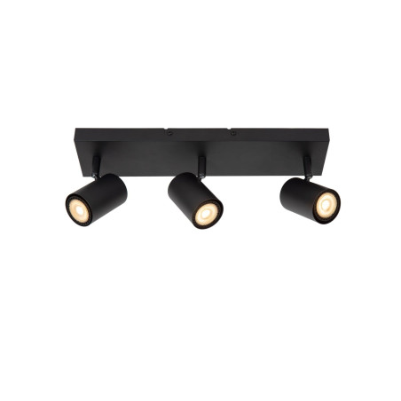 plafoniera a led lucide amigo dimmerabile 3xgu10 40w ip20 nero [53910/03/30]