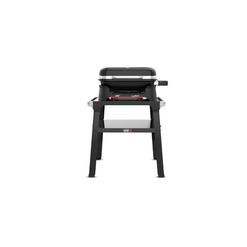 barbecue elettrico weber lumin 1501652 con supporto 2200w nero