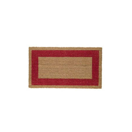 zerbino veloc in cocco con fondo in vinile 45x80cm rosso [101533-ro]