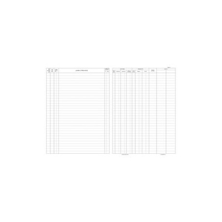 registro edipro contabilita' dei lavori 31x21cm 47 pagine numerate